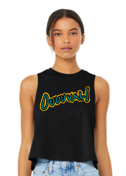 Women’s Cropped Racerback Tank | DUUUVAL