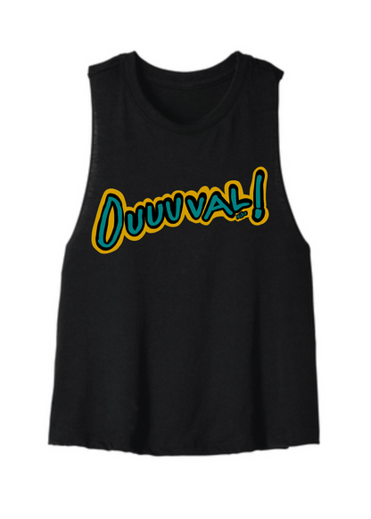 Women’s Cropped Racerback Tank | DUUUVAL