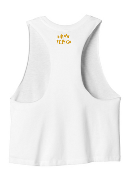 Women’s Cropped Racerback Tank | DUUUVAL