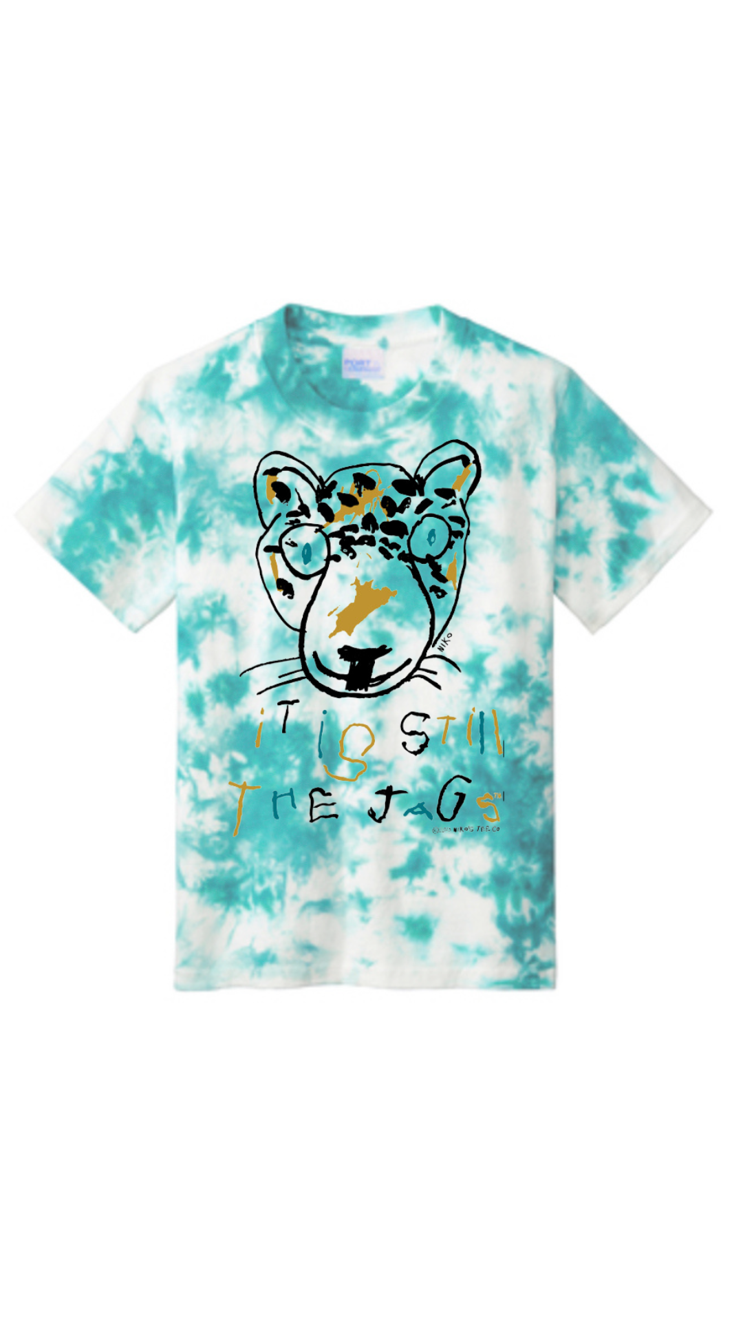 It is Still the Jags | Youth Signature Teal Tie-Dye Tee