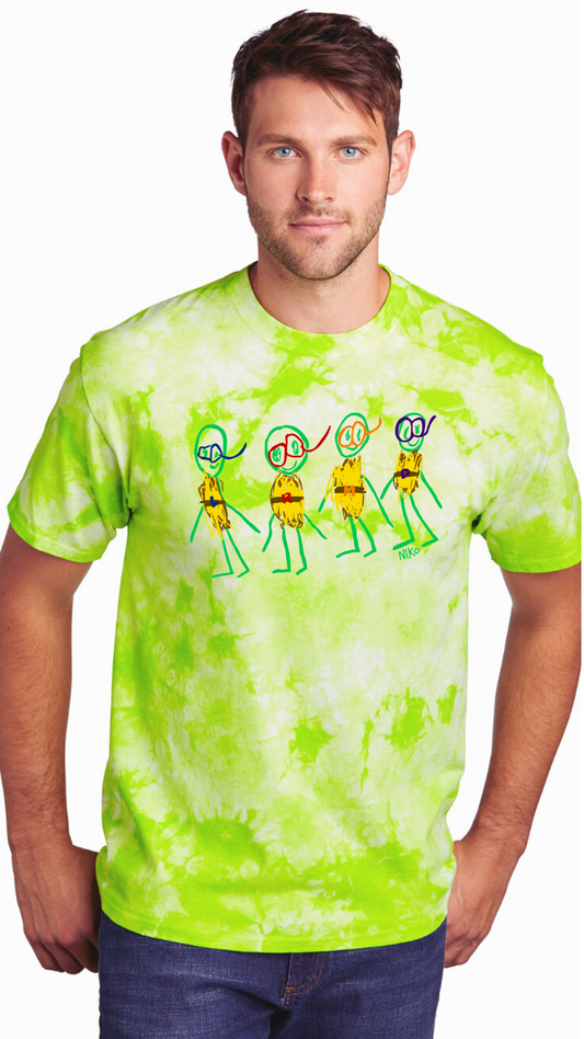 Cowabunga Dudes | Adult Tie Dye Tee