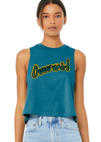 Women’s Cropped Racerback Tank | DUUUVAL