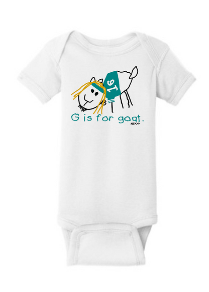 Infant Onesie | G IS FOR GOAT