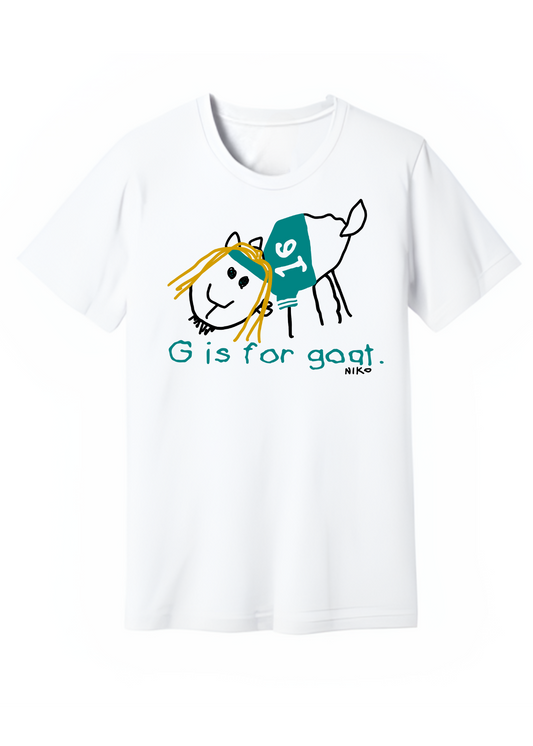 Adult Unisex Short Sleeve Tee | G IS FOR GOAT