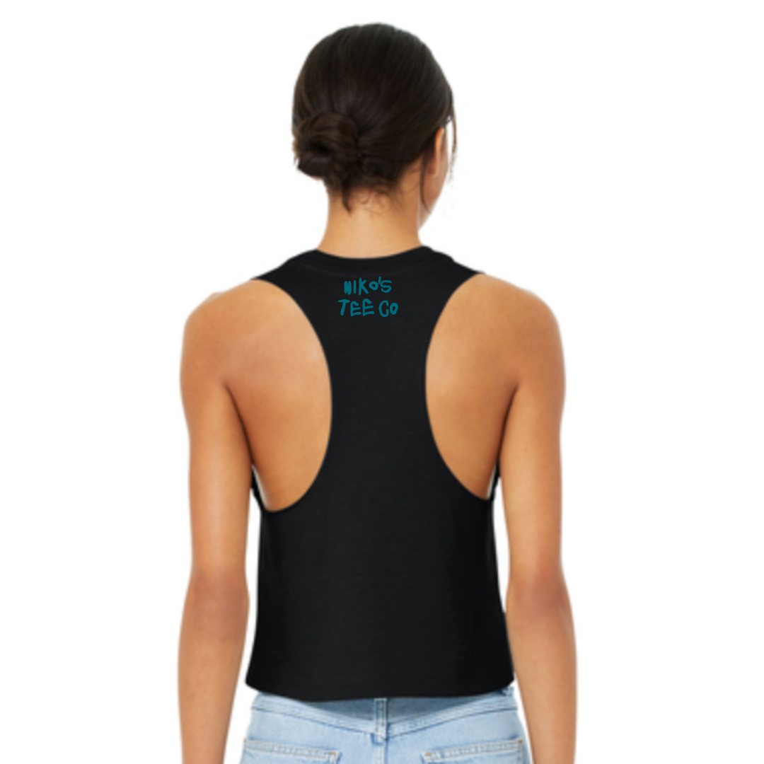 Women’s Racerback Crop Tank | JSHC FinFest x Niko's Tee Co | Streamline