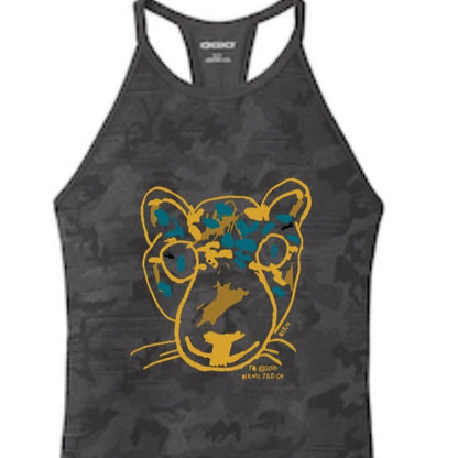 Camo Women’s Tank | Salute to Service Collection | It is Still the Jags | Charcoal Grey