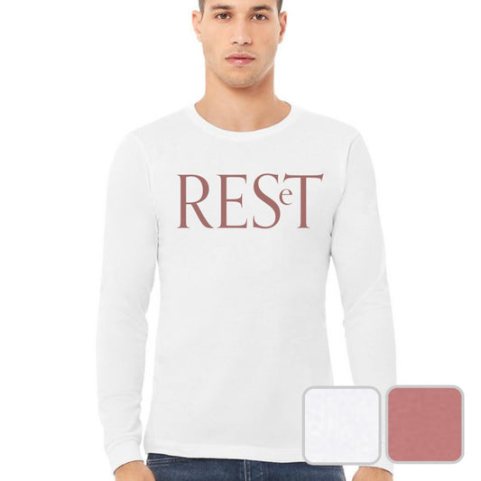 Subtle-Arts | RESeT | Unisex Triblend Long Sleeve Tee | White (or) Mauve