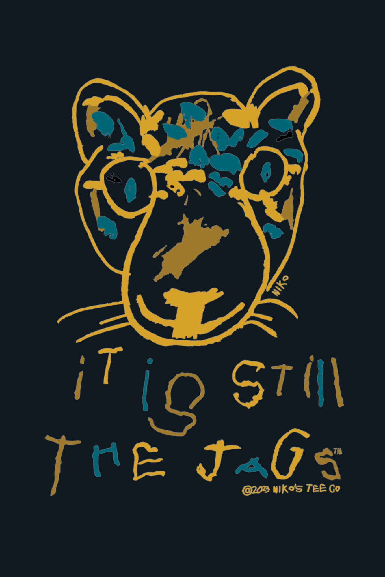 Toddler Short Sleeve Tee | It is Still the Jags | Gold + Black