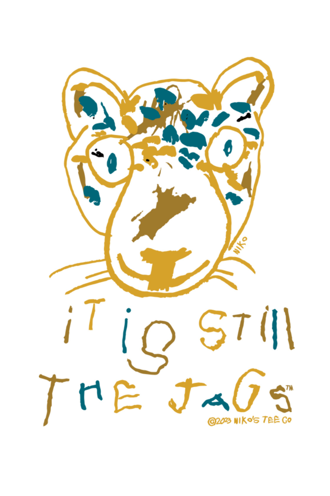 Toddler Short Sleeve Tee | It is Still the Jags | Gold + Black