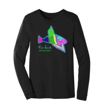 Adult Unisex Long Sleeve Tee | JSHC FinFest x Niko's Tee Co | Glow