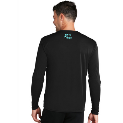 Adult Unisex Performance Long Sleeve Sun Shirt | JSHC FinFest x Niko's Tee Co | Streamline