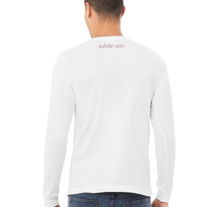 Subtle-Arts | RESeT | Unisex Triblend Long Sleeve Tee | White (or) Mauve