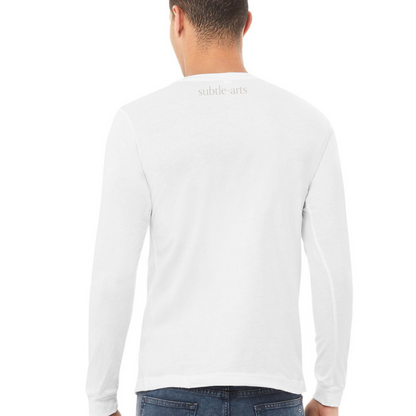 Subtle-Arts | RESeT | Unisex Triblend Long Sleeve Tee | White (or) Mauve