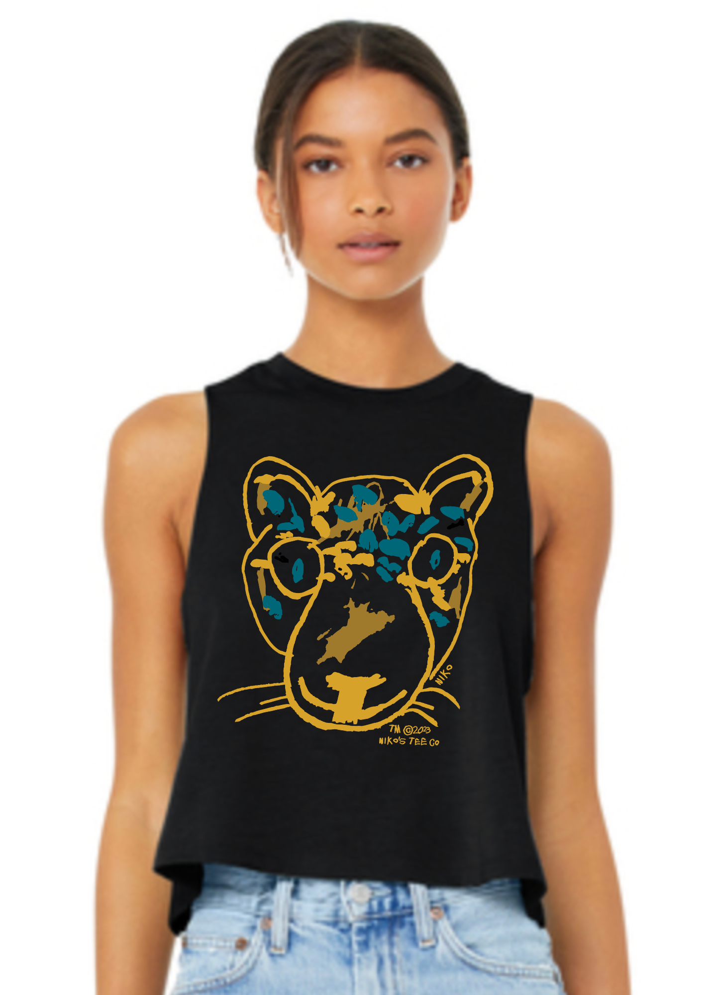 Women’s Cropped Racerback Tank | JAGS