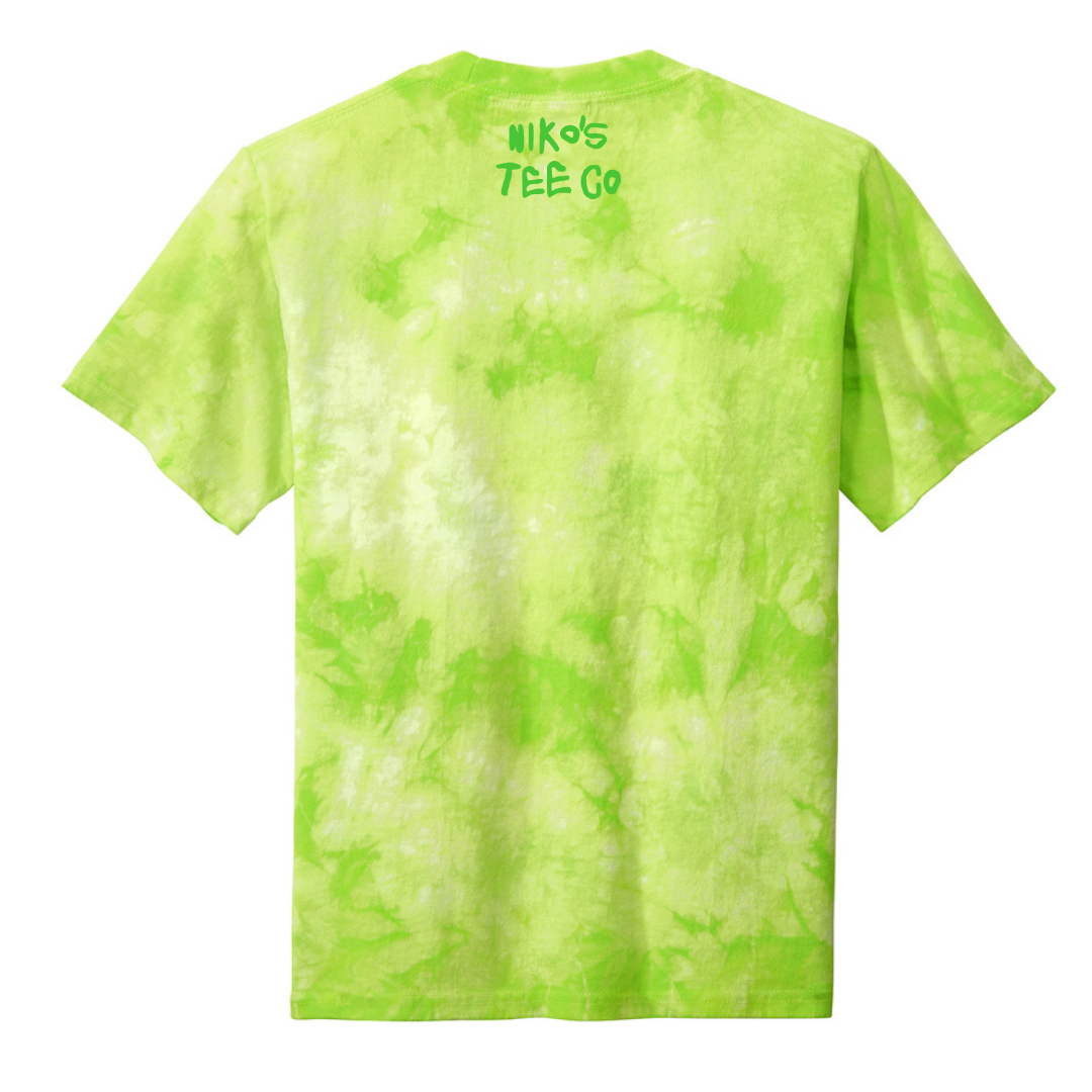 Cowabunga, Dudes! | Youth Signature Lemon Lime Tie-Dye Tee