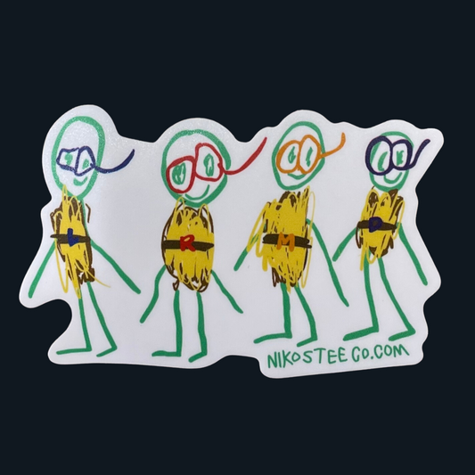 Cowabunga Dudes! | Sticker