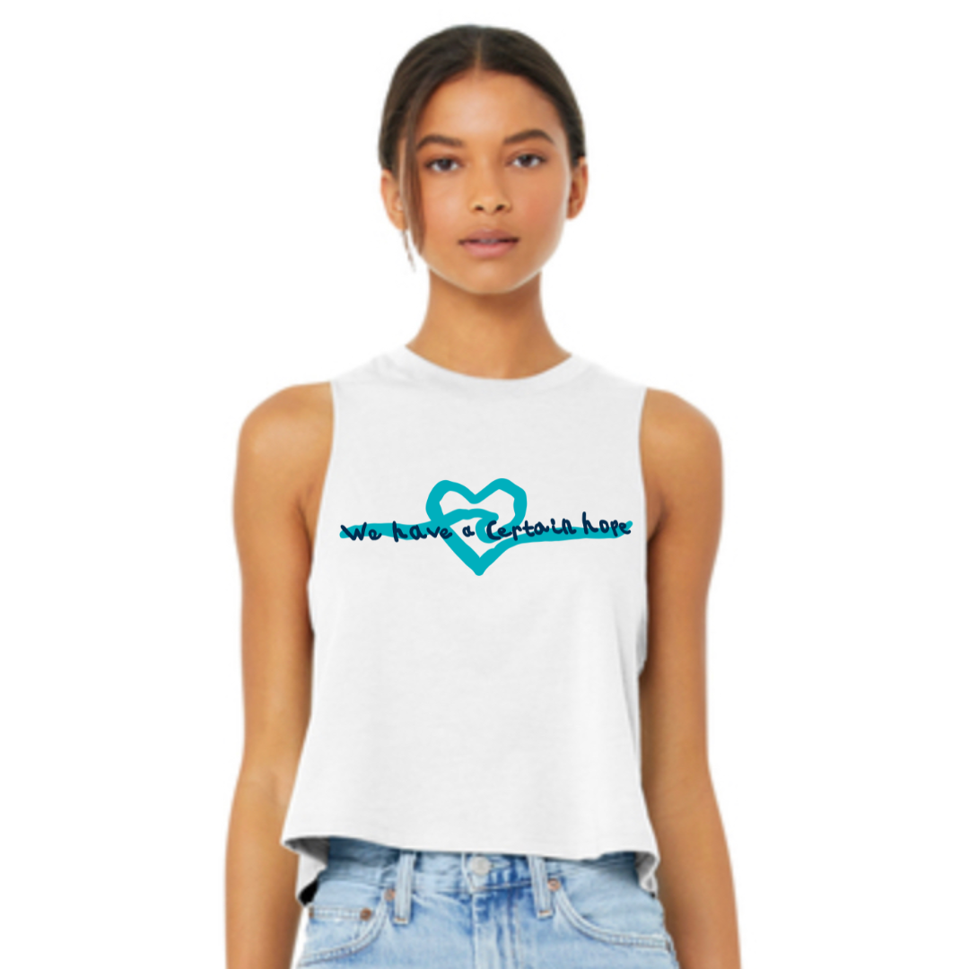 Women’s Racerback Crop Tank | The Aidyn Mae Hope Fund x Niko's Tee Co